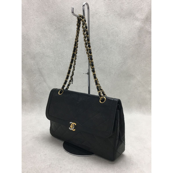 Chanel Double Flap Matelasse Leather Chain Shoulder Bag - Picture 2 of 8